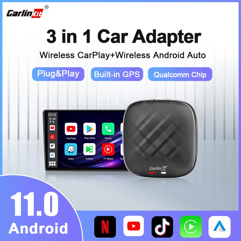 CarlinKit  ī÷, ȵ̵ 11, ڵ Ai ڽ, ̴ USB , ƿ ȥ ֻ  VW Ÿ Ϲ GPS, 32G, 64G